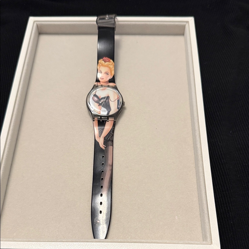 Vintage Swatch Lolita Pinup Girl